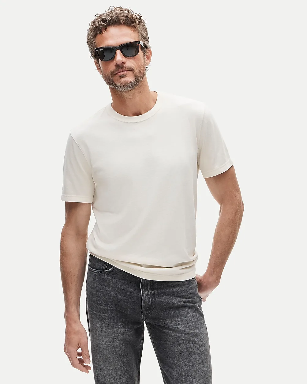 Vintage-Wash Cotton Short-Sleeve T-Shirt