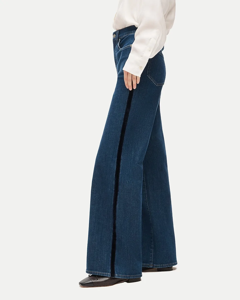 Denim Trouser Jean with Corduroy Stripe by J.Crew