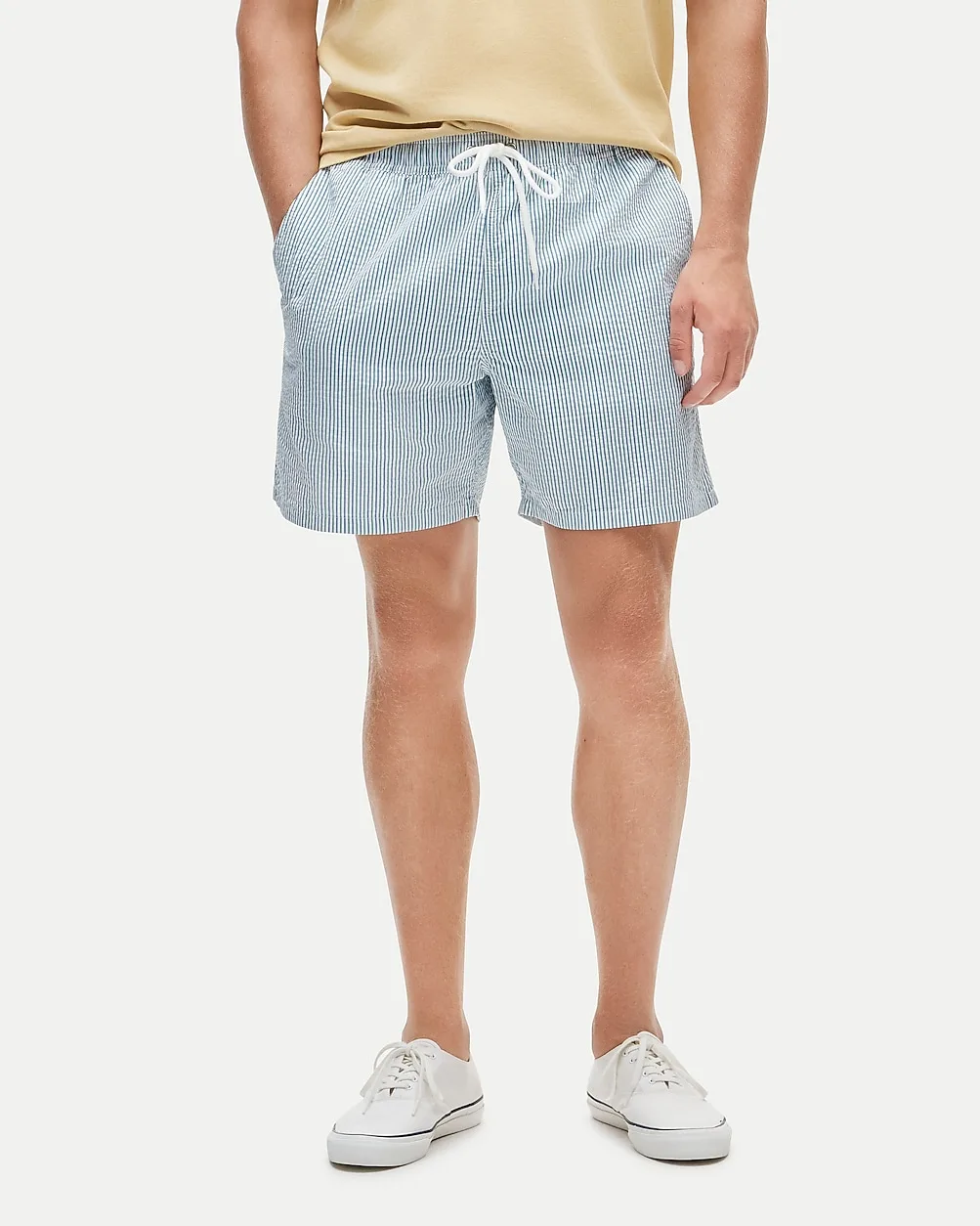 6'' Swim Trunk in Seersucker by J.Crew