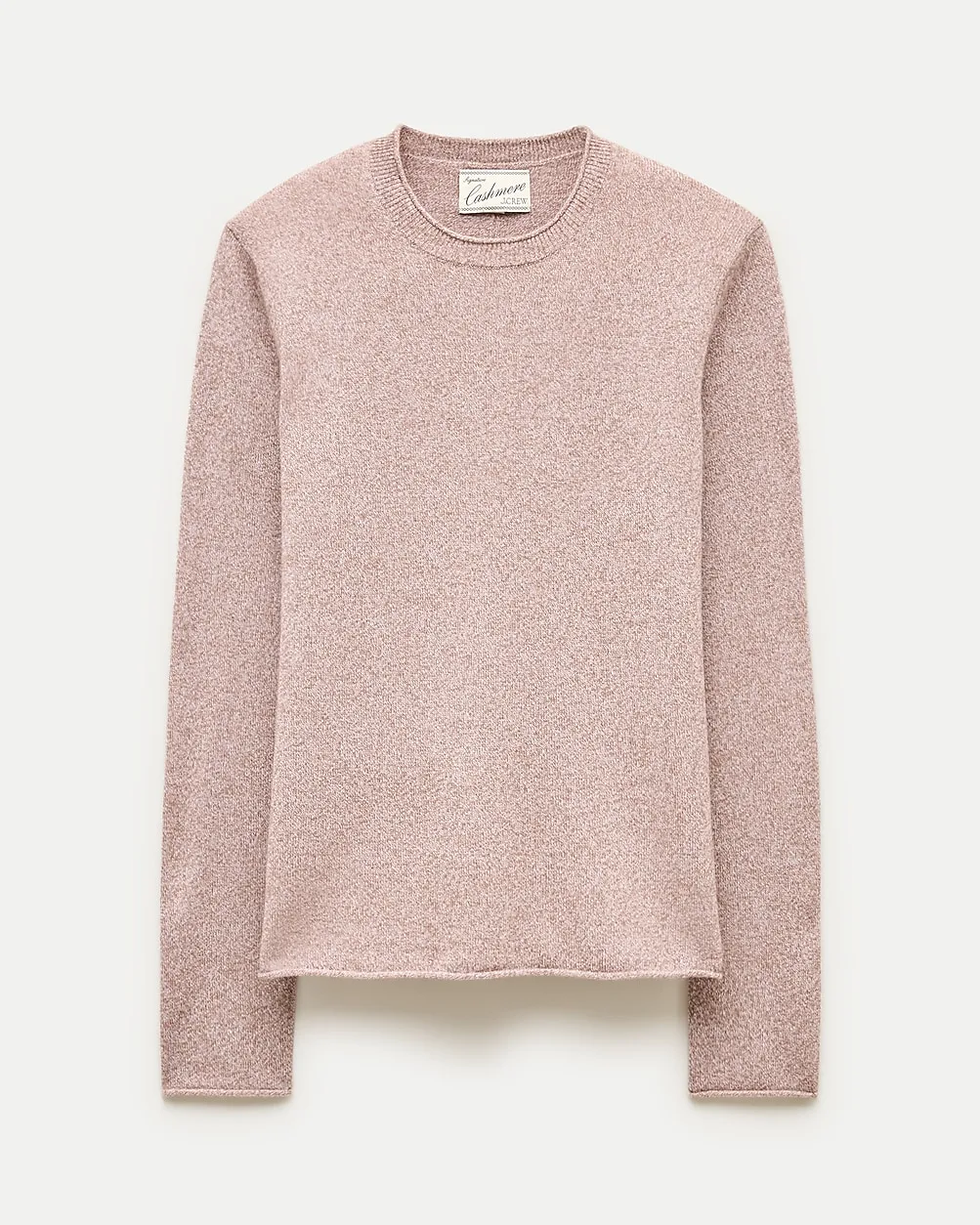 Rolled Cashmere Long-Sleeve Sweater in Marled Yarn by J.Crew