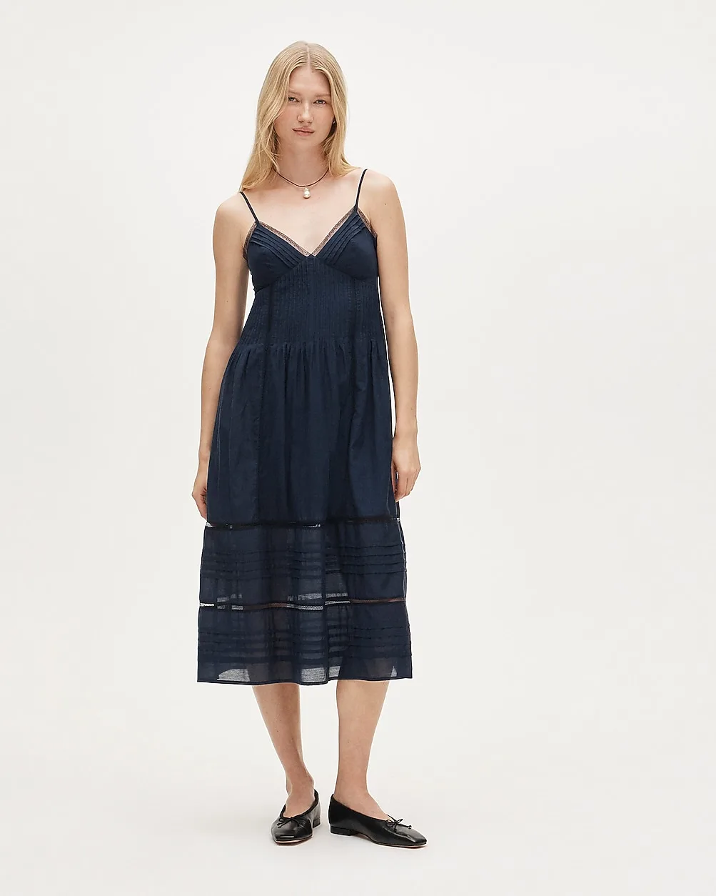 Tall Milano Dress in Cotton Voile