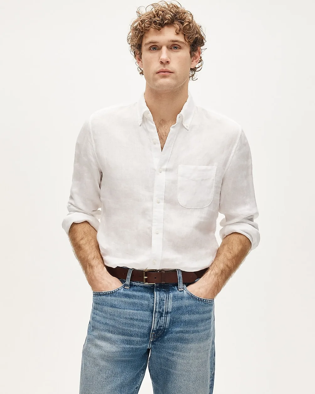 Slim Baird McNutt Irish Linen Shirt