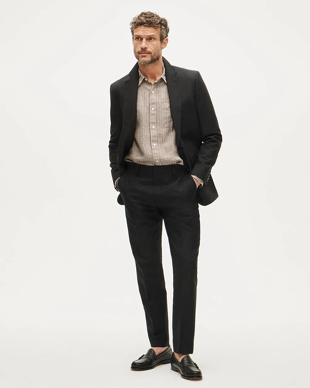Ludlow Slim-Fit Suit Jacket in Baird McNutt Irish Cotton-Linen Blend