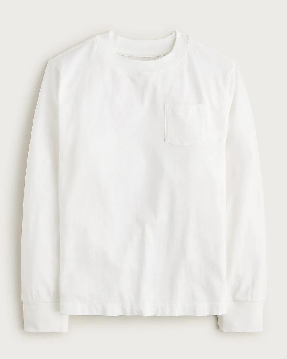 Long-Sleeve Garment-Dyed Pocket T-Shirt in Broken-In-Jersey by J.Crew