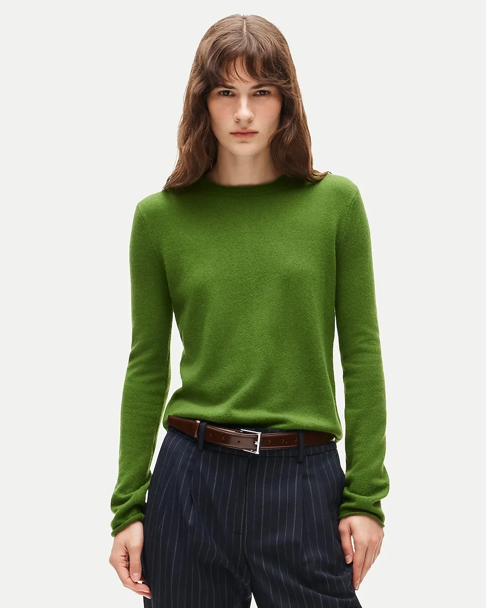 Rolled Cashmere Long-Sleeve Sweater by J.Crew