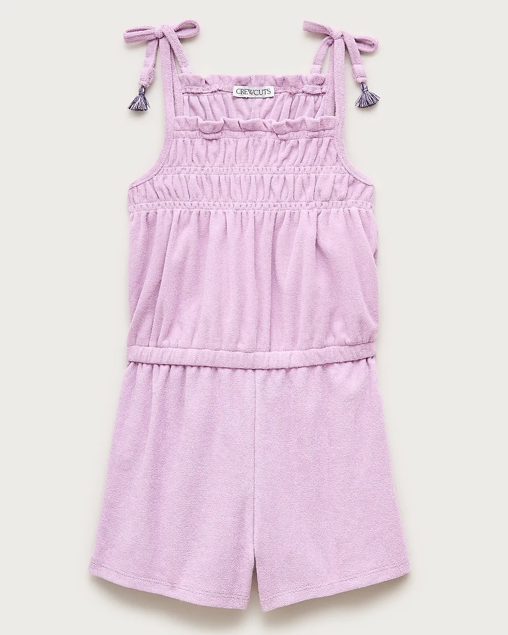 Smocked Romper in Towel Terry by J.Crew