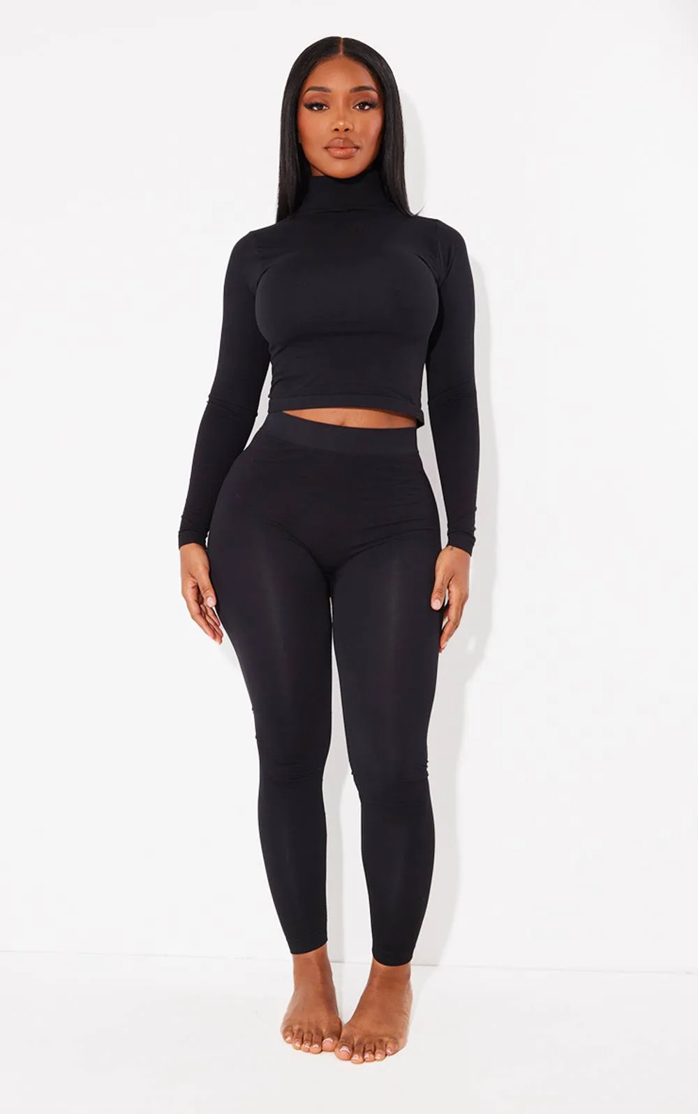 Shape Stretch Seamless High Waisted Leggings Co-Ord by PrettyLittleThing
