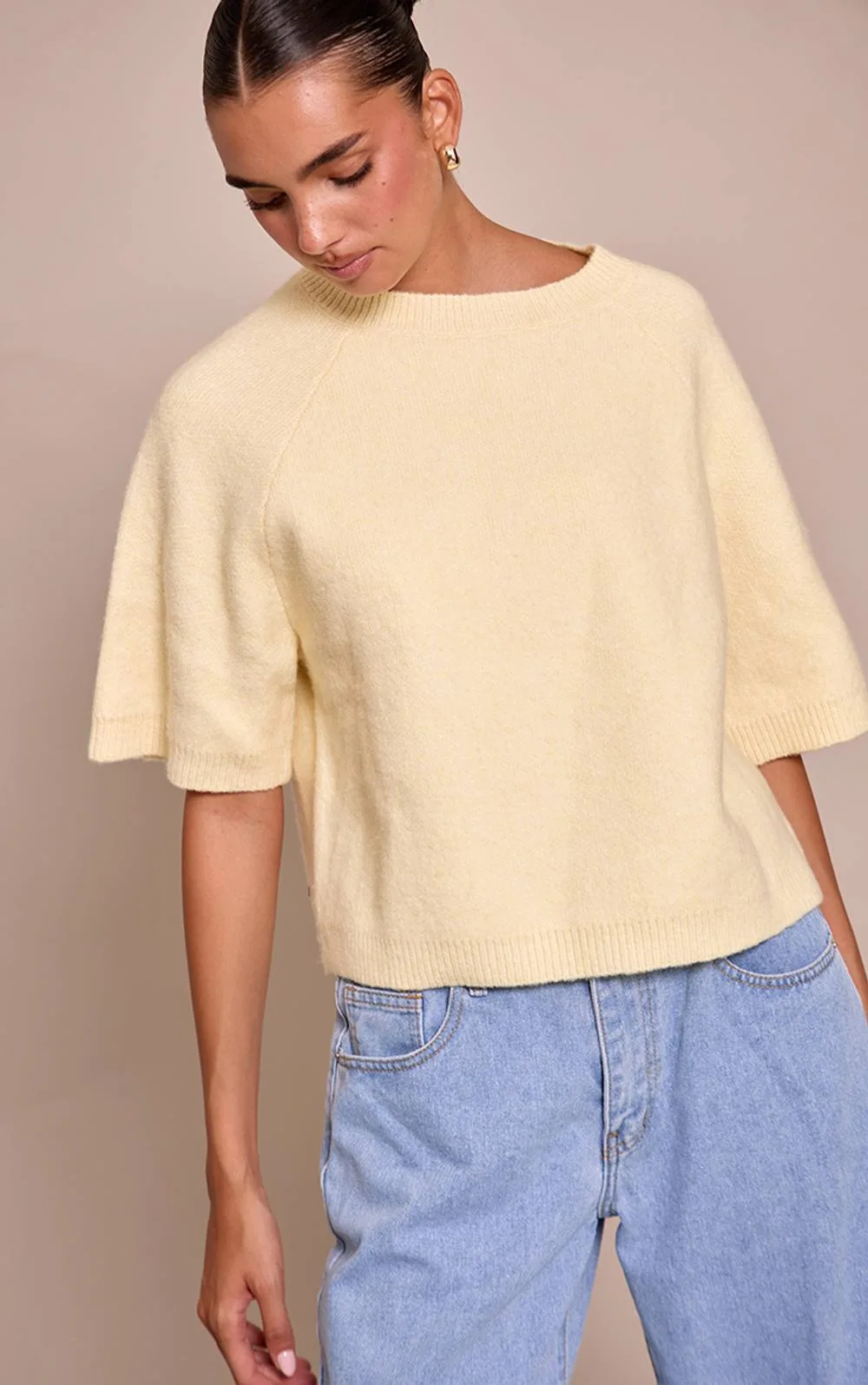 Soft Knit T-Shirt by PrettyLittleThing