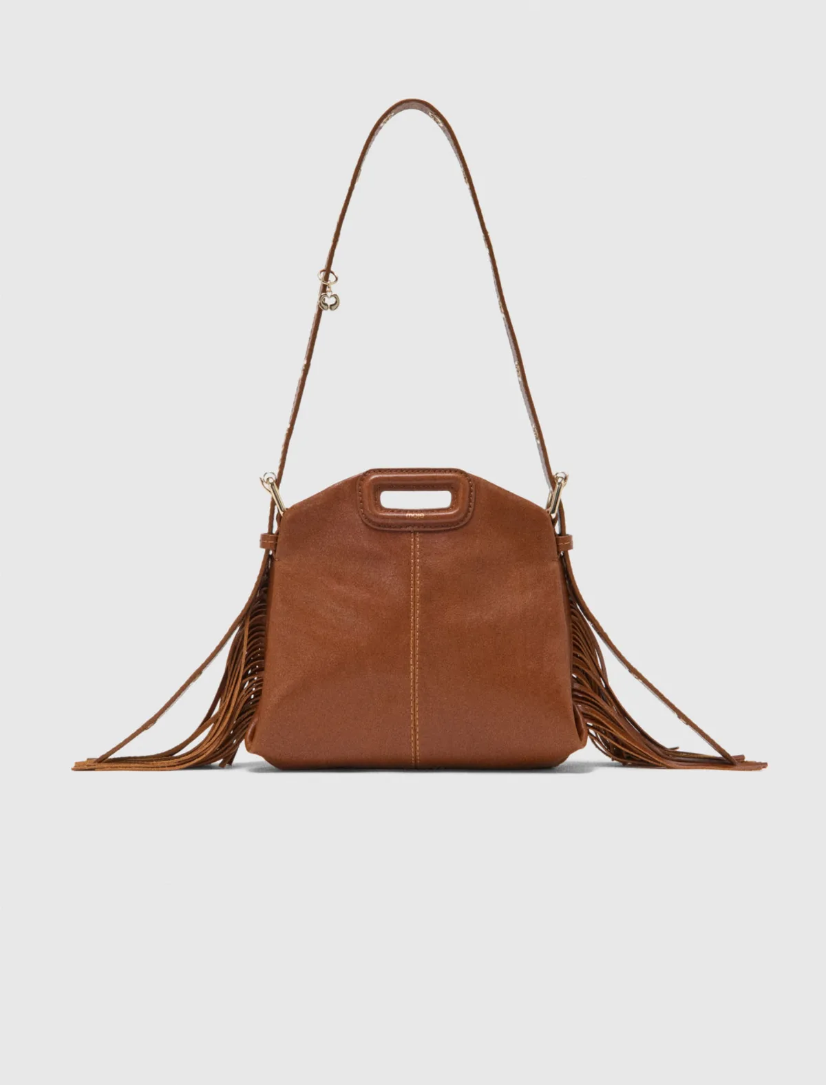 Smooth Leather Mini Miss M Bag by Maje