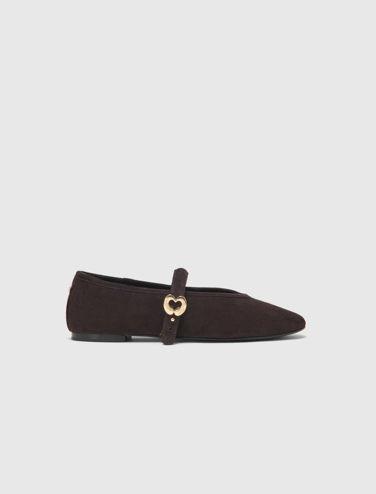 Suede Ballet Flats by Maje
