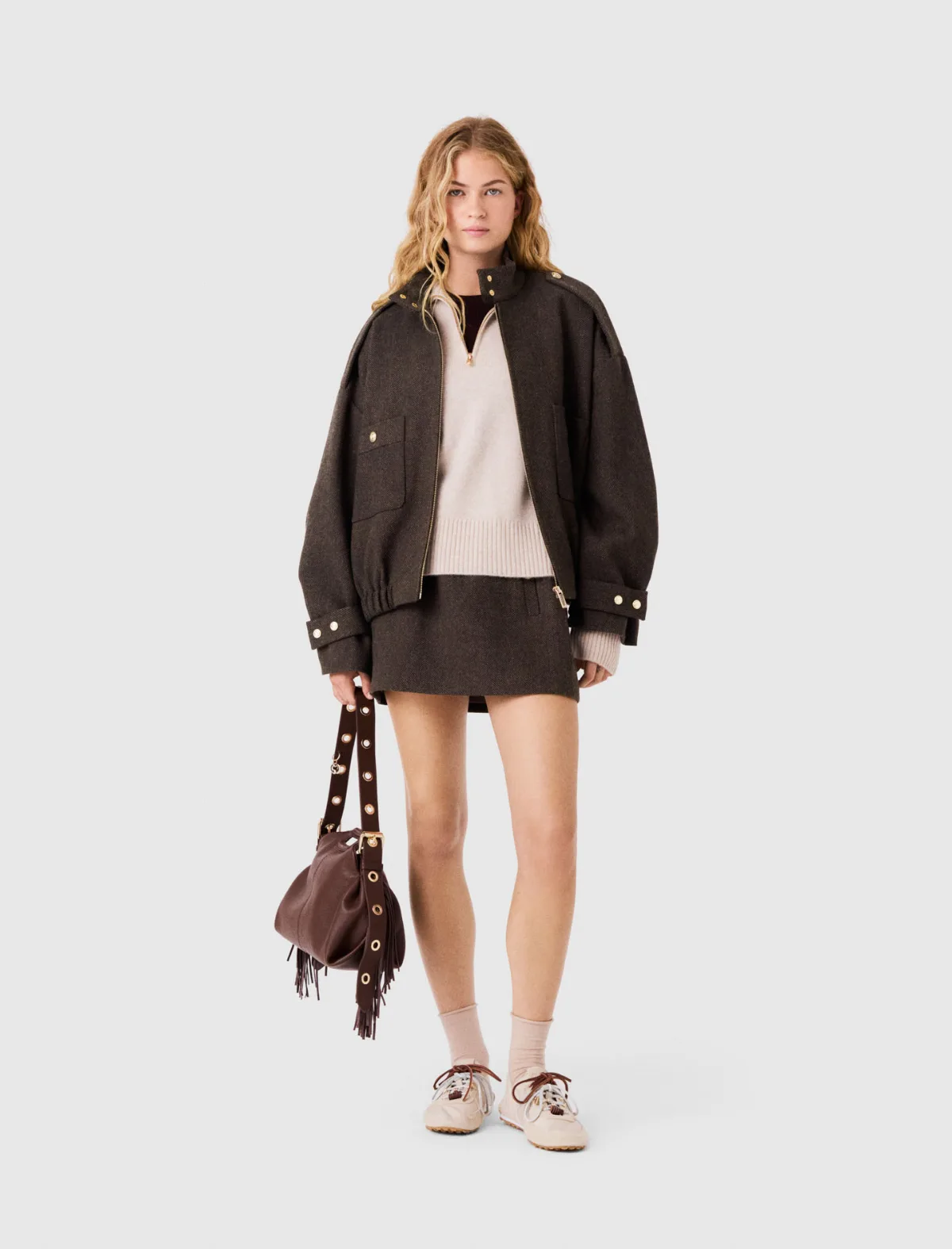 Oversized Wool Jacket by Maje