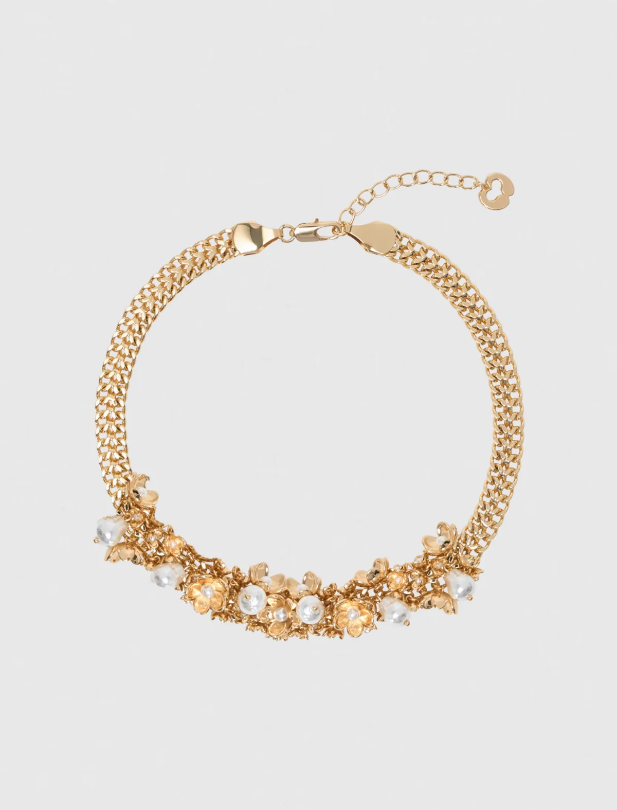 Asymmetric Wide Chain Bracelet by Maje