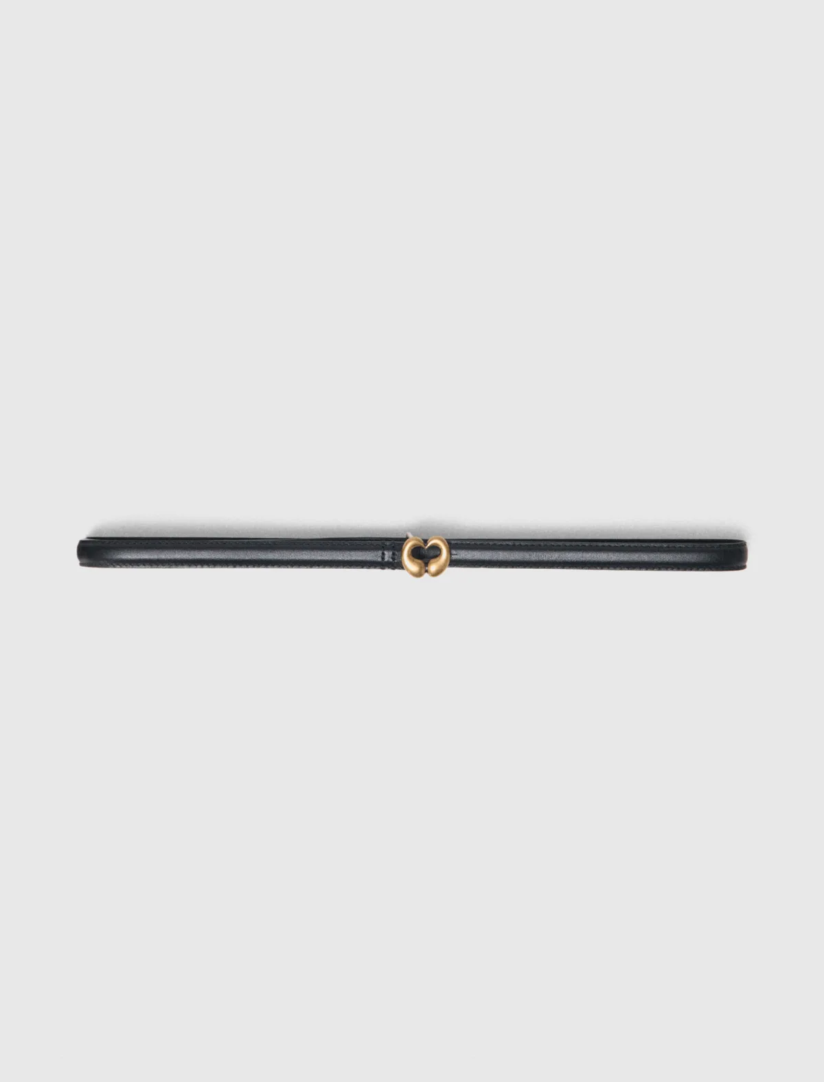 Slim Leather Belt by Maje