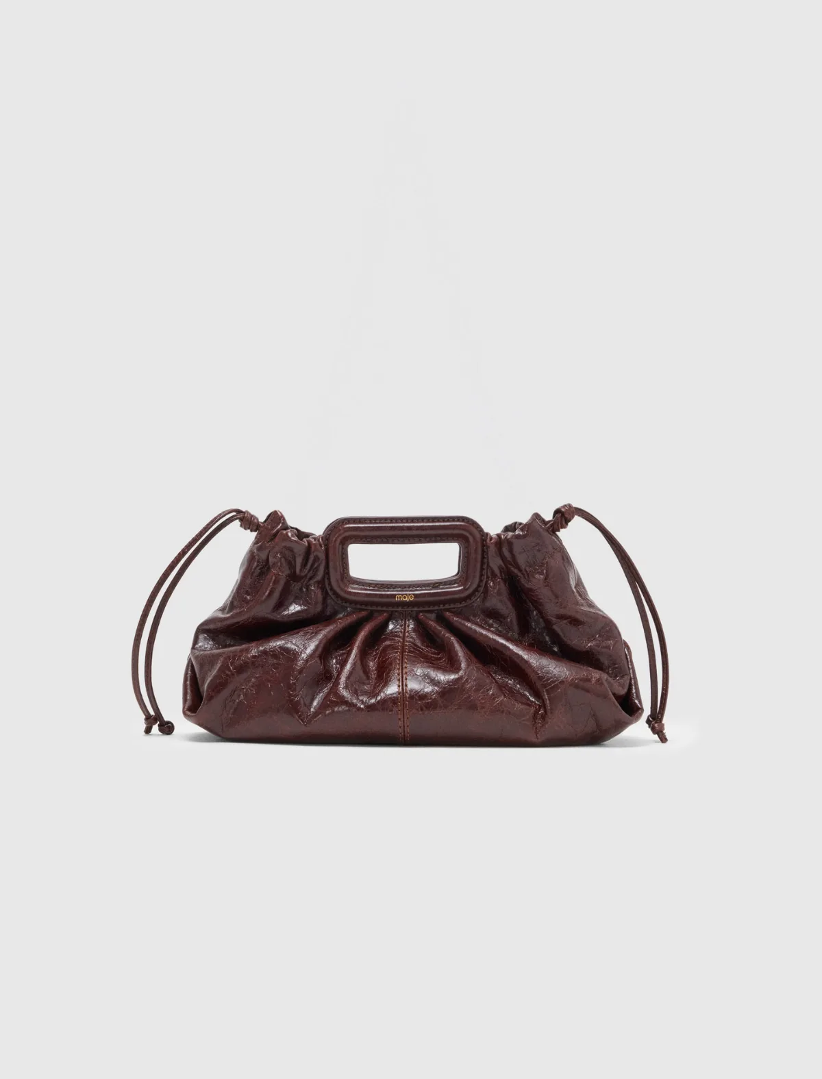 Crackled Leather Milpli by Maje