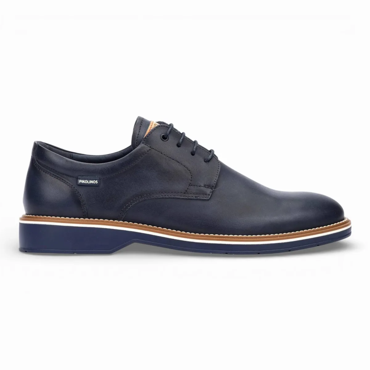 Leather Lace-Up Derby Comfort Shoes by PIKOLINOS