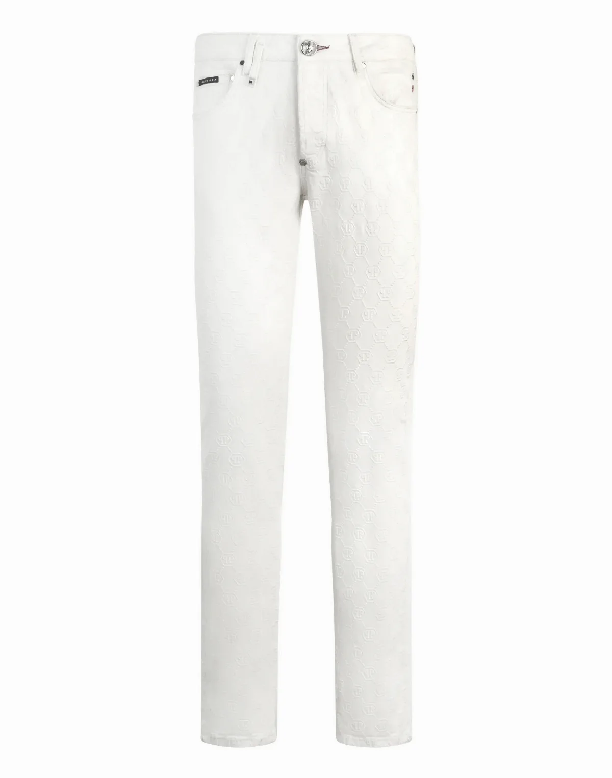 Super Straight Cut Jeans Embroidery Monogram by PHILIPP PLEIN