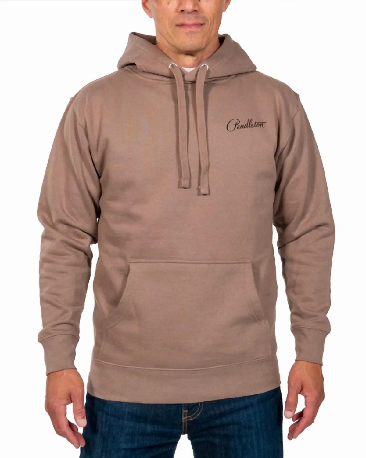 Rodeo Harding Graphic Hoody in Latte/Black by PENDLETON