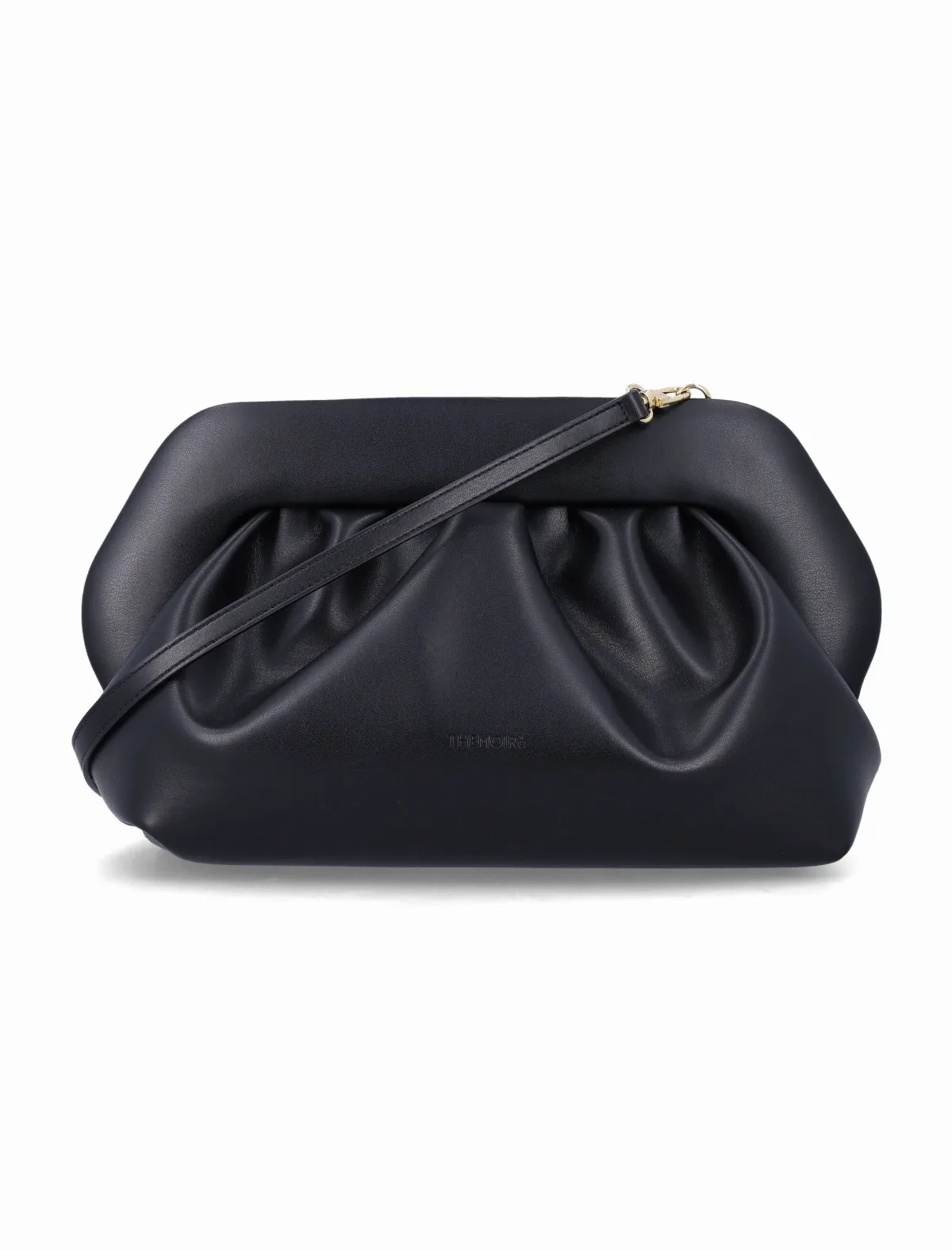 Soft Gathered Leather Frame Clutch by THEMOIRÈ