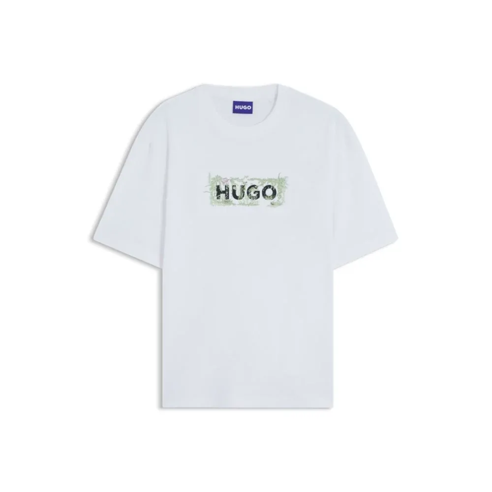 Cotton T-Shirt with Embroidered Logo Artwork