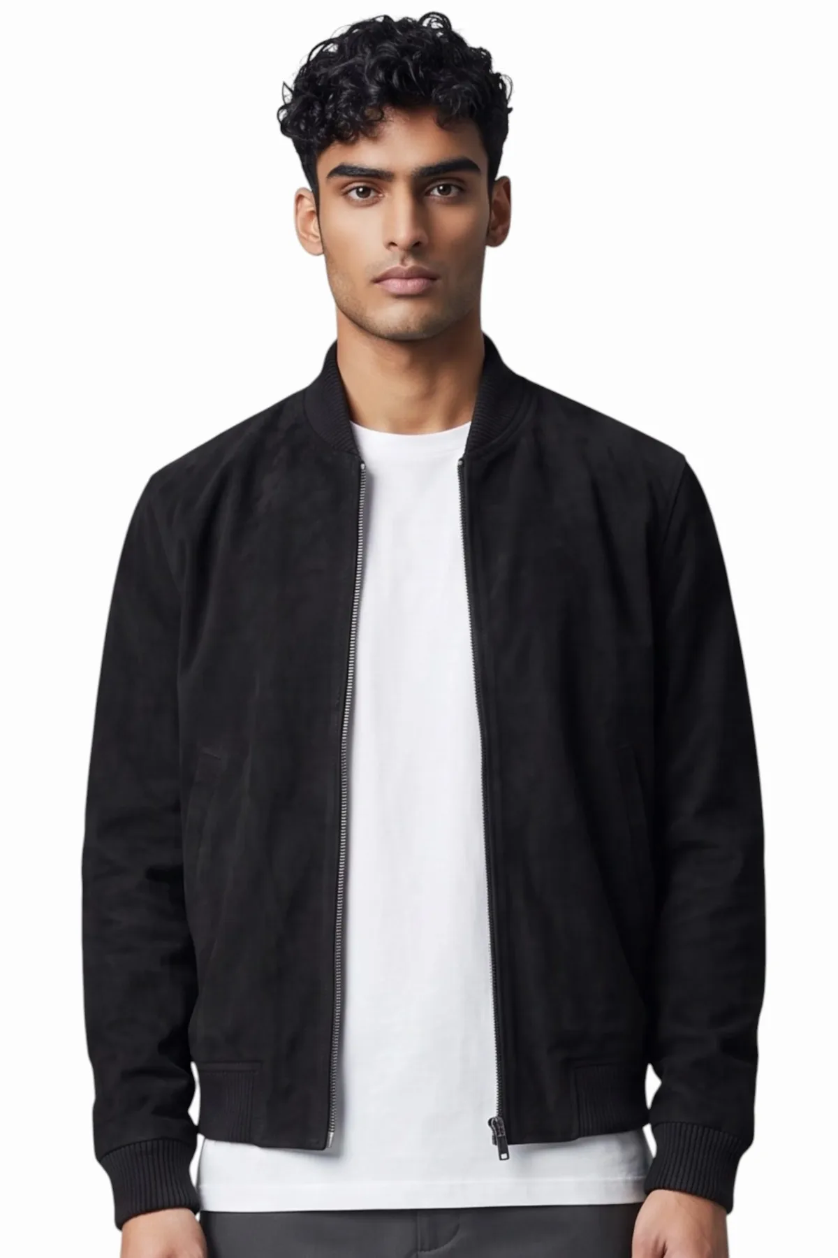 Goat Suede MA-1 Bomber Jacket-Antalya by Infinity Leather