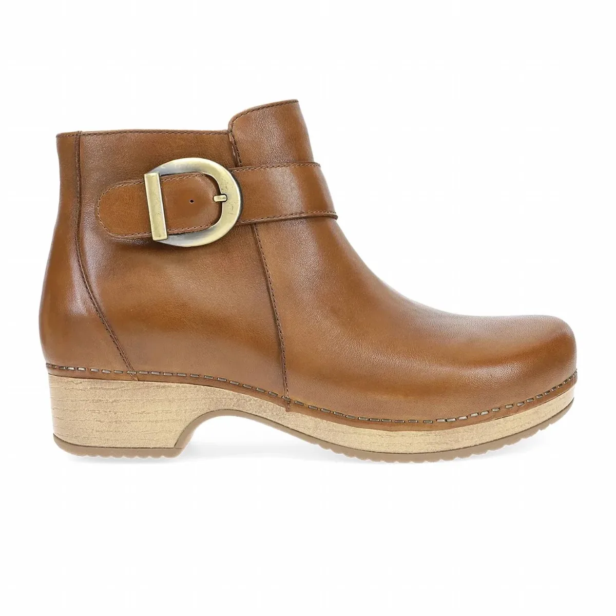 Brennan Ankle Boot in Tan Calf by dansko