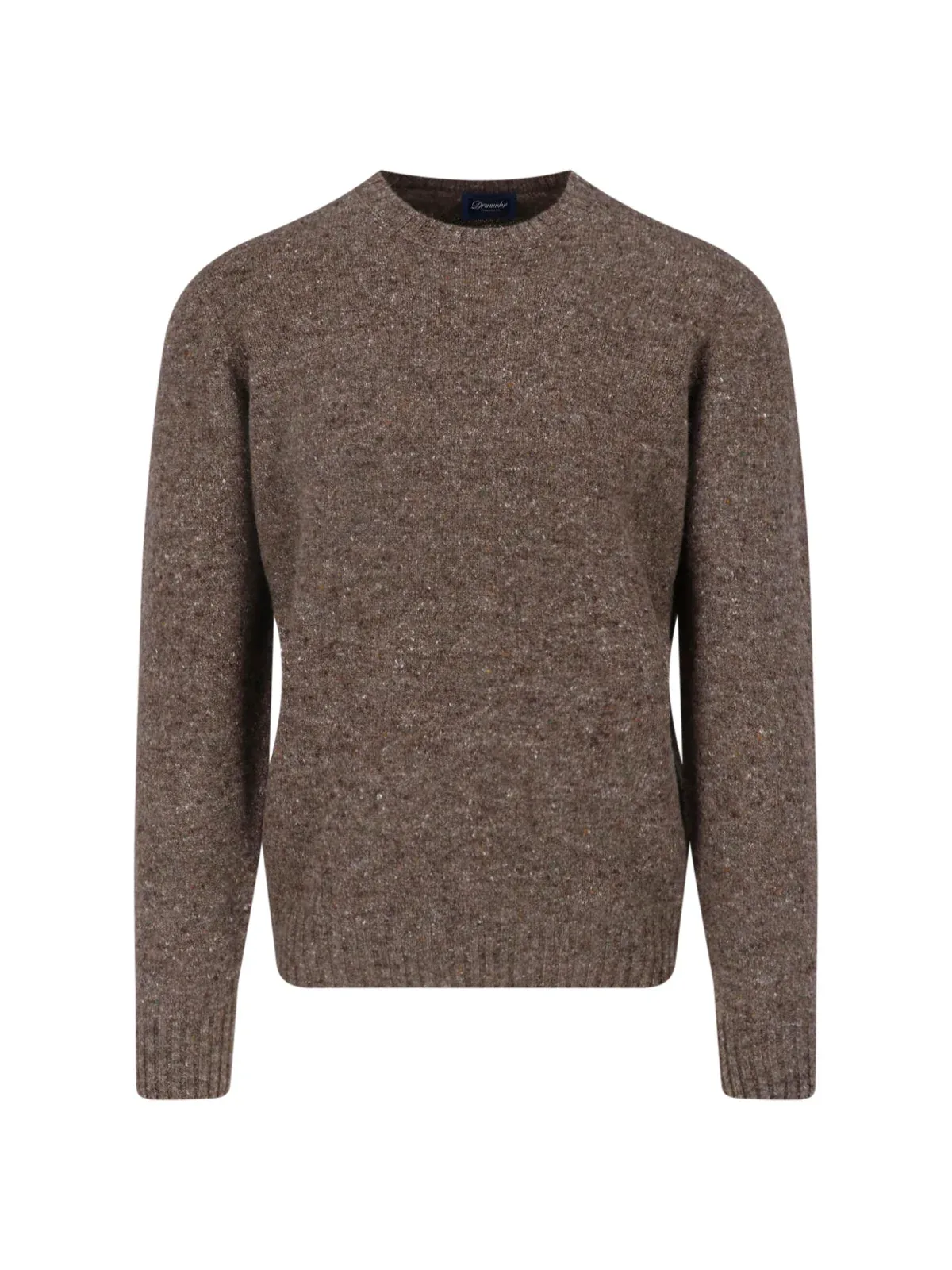 Ribbed Crewneck Wool-Cashmere Sweater by DRUMOHR