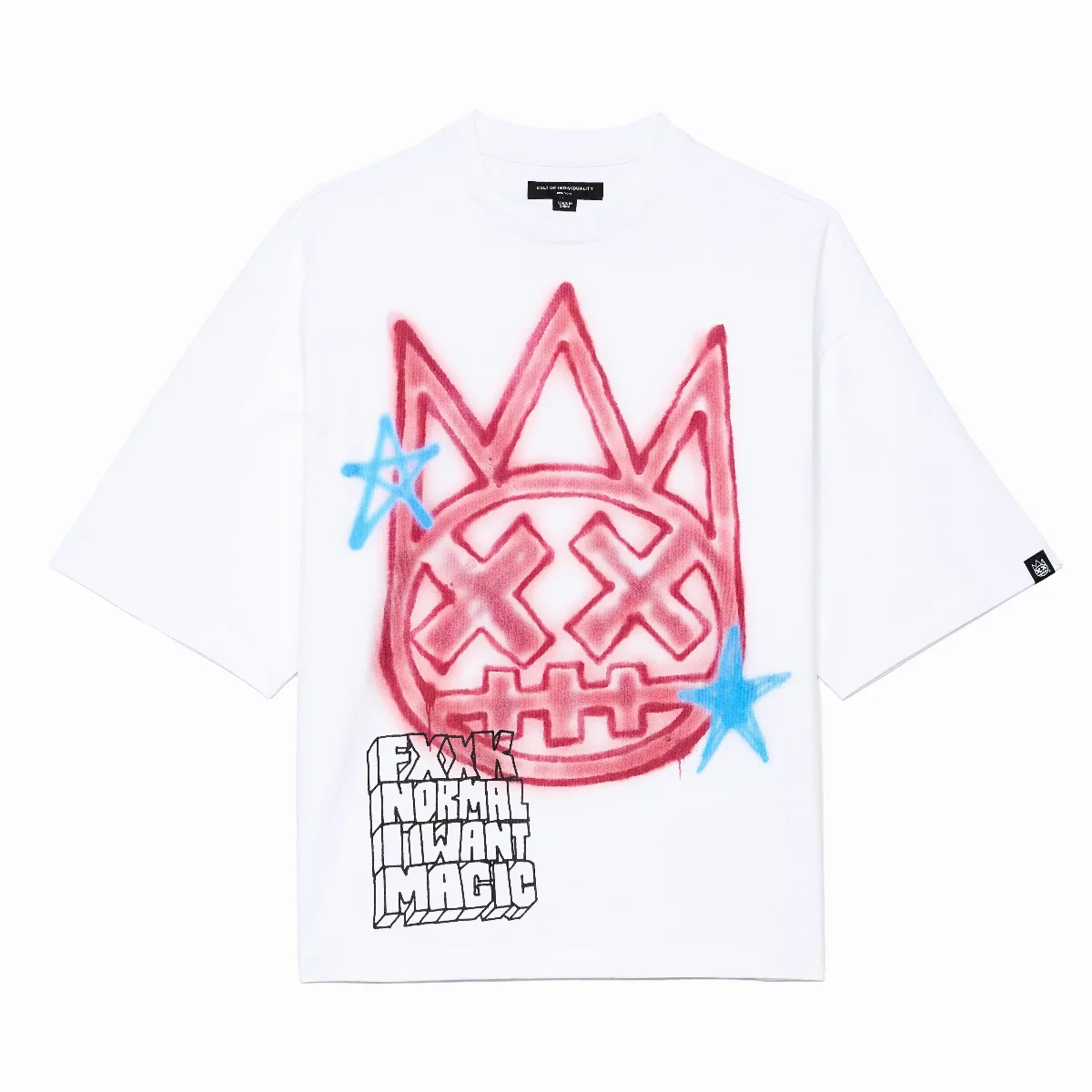 Oversized Short Sleeve Crew Neck Tee "Airbrushed" 260 Grams by Cult of Individuality