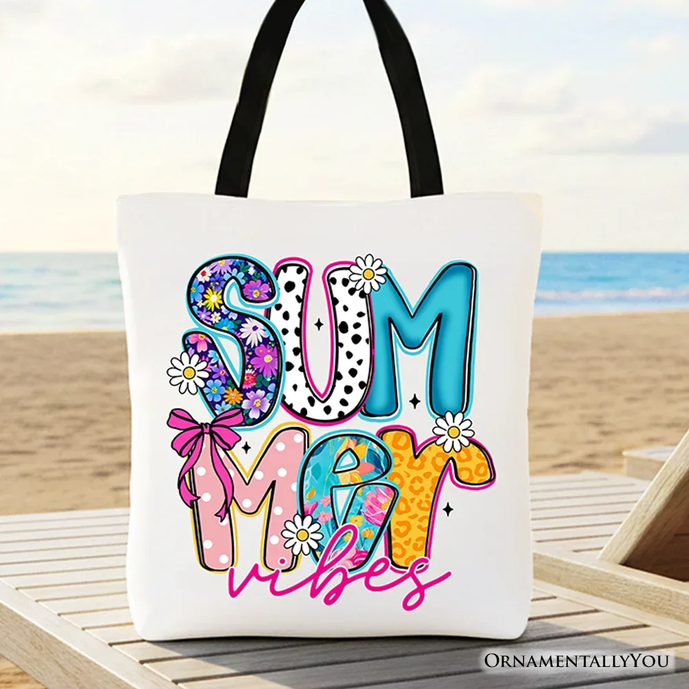 Summer Vibes Tote Bag Vintage Floral Gift by OrnamentallyYou