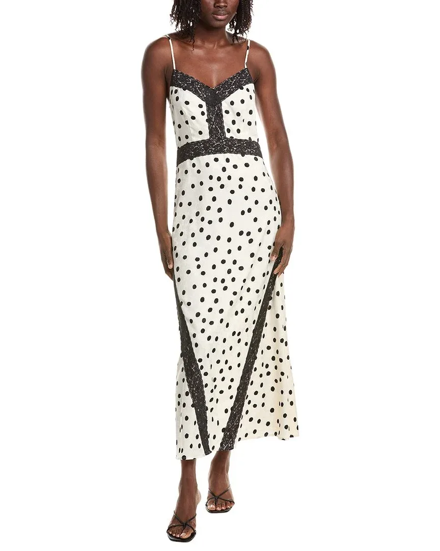 Printed Midi Dress by REVERIEE