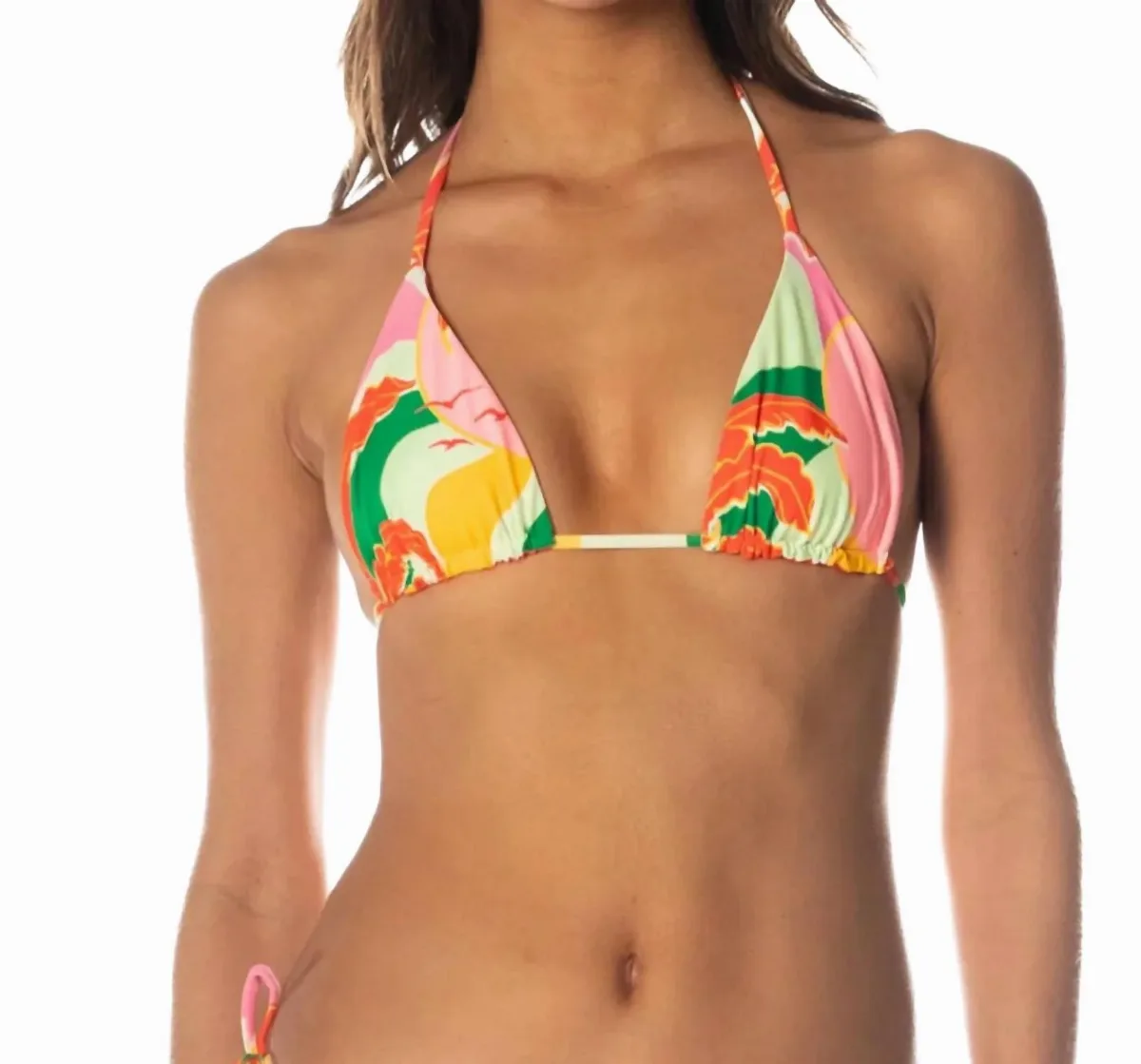 Reversible Tropical Breeze Balmy Sliding Triangle Bikini Top