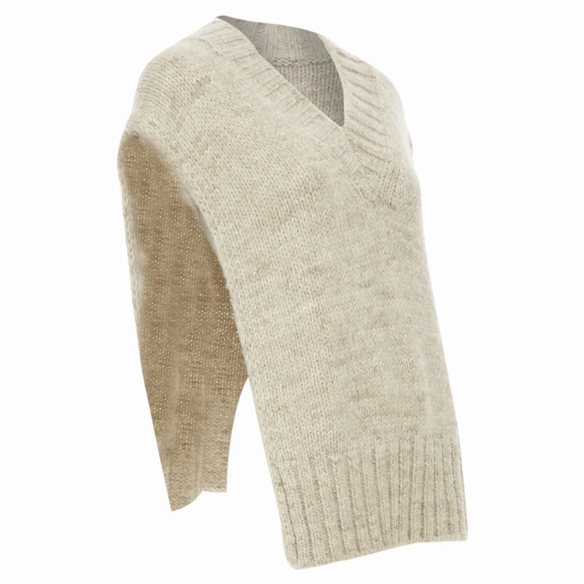 Corteccia Melange Alpaca Wool Sweater Vest by Maison Margiela