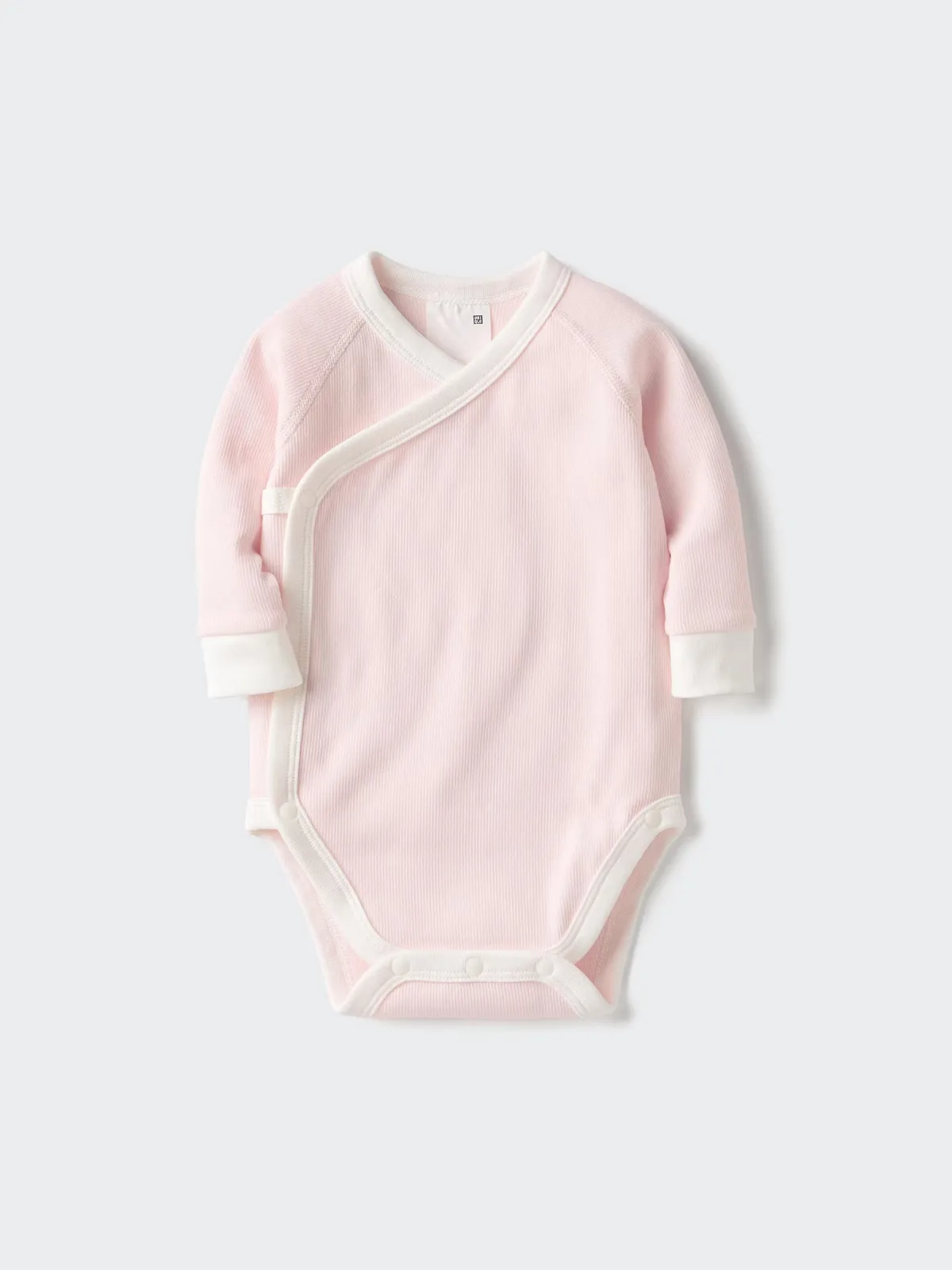 Baby Long Sleeve Bodysuit Ribbed Open Front by UNIQLO