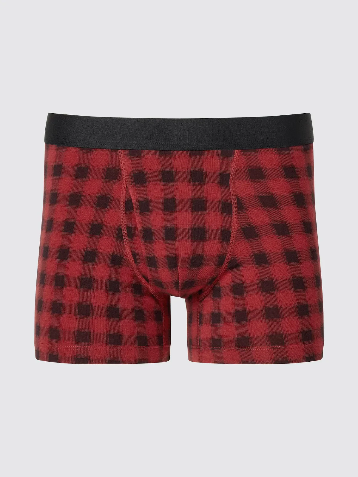 Cotton Boxer Briefs Ombre Checked with Odor Control by UNIQLO