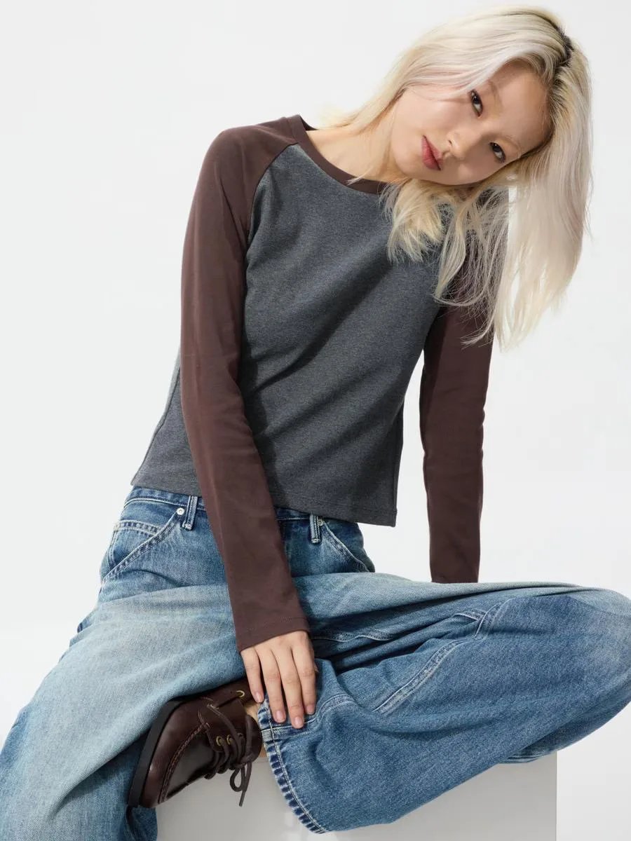 Mini T-Shirt Long Sleeve Raglan by UNIQLO