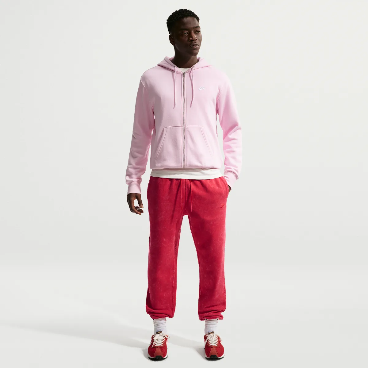 Sportswear Club Washed Cuffed Fleece Pants by Nike