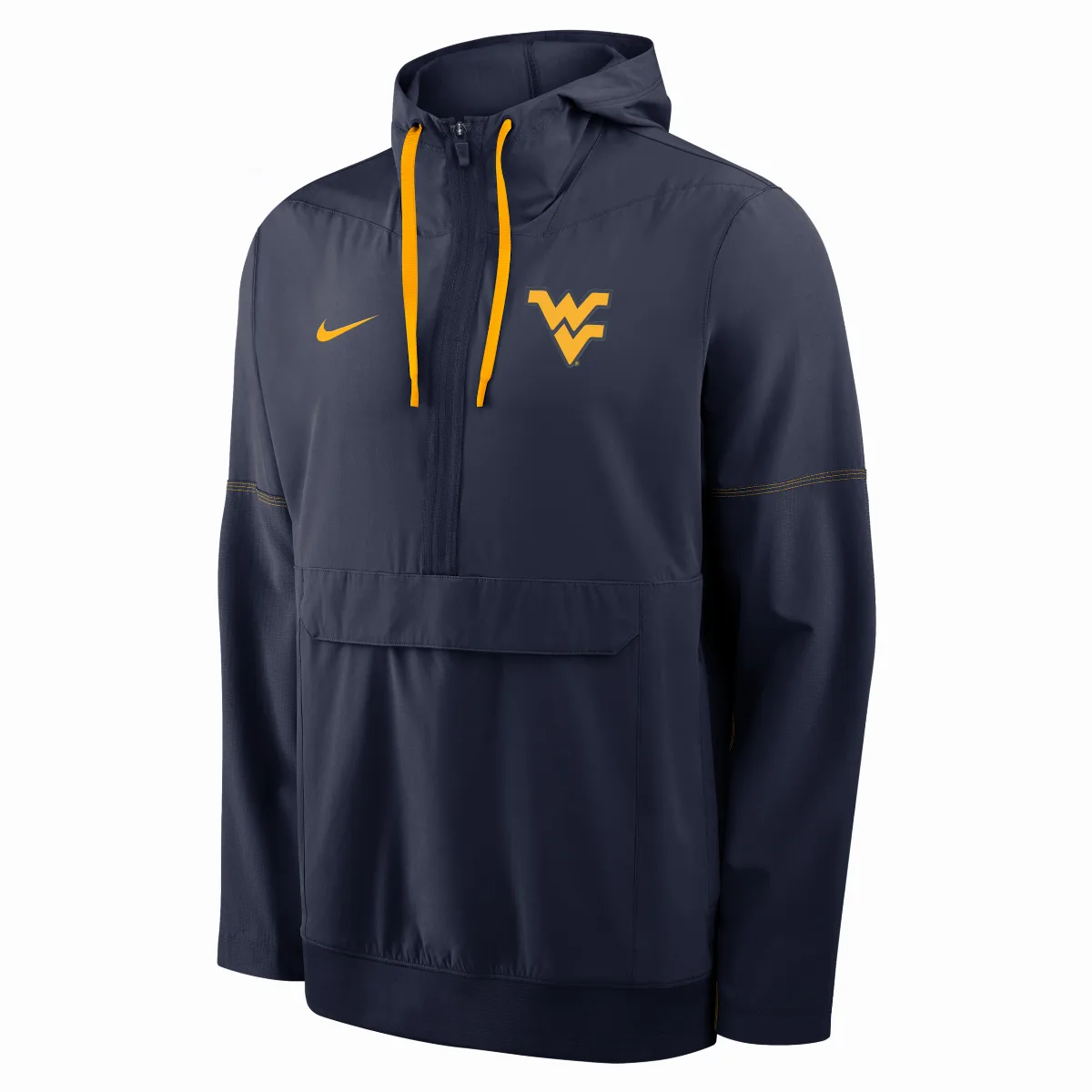 West Virginia Sideline Anorak College 1/2-Zip Hooded Jacket by Nike