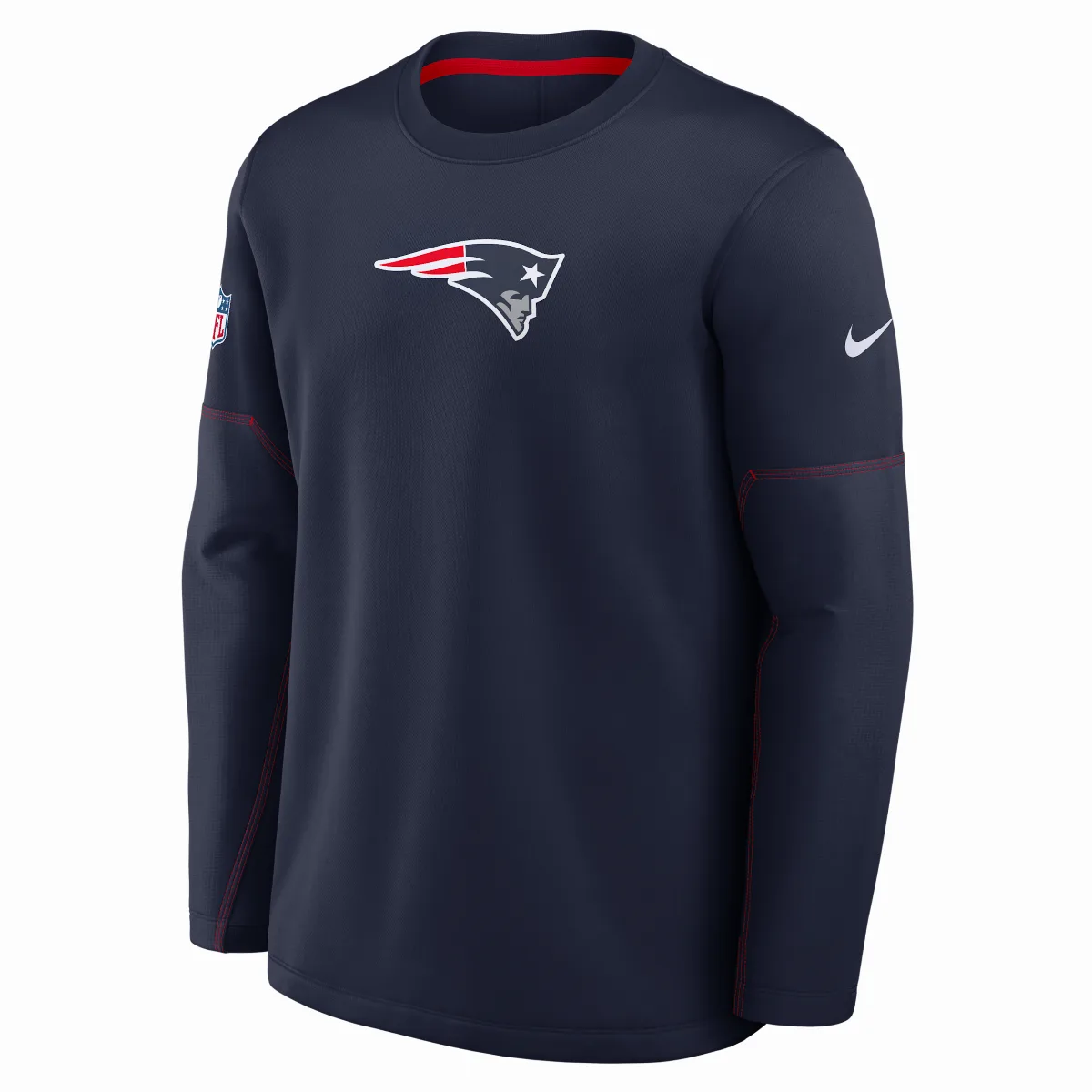 New England Patriots Sideline Coaches Therma-FIT NFL Long-Sleeve T-Shirt