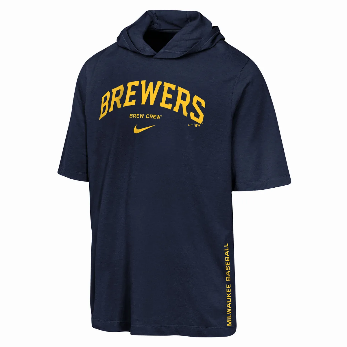 Milwaukee Brewers Dri-FIT MLB Hooded T-Shirt by Nike