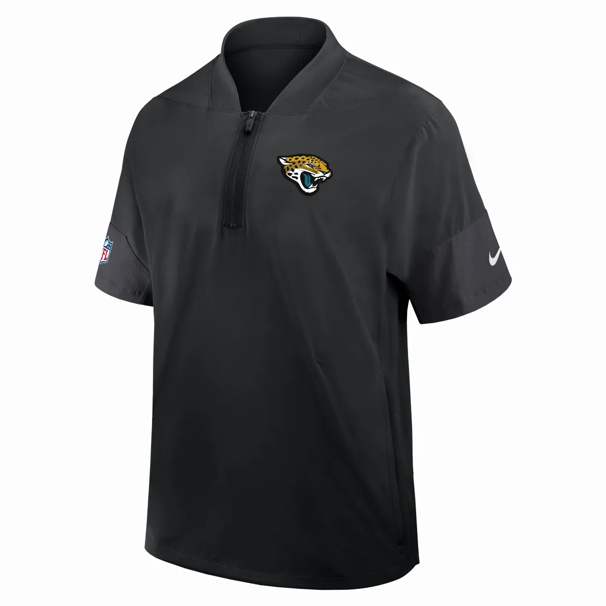 Jacksonville Jaguars Sideline Coach NFL 1/2-Zip Short-Sleeve Jacket by Nike