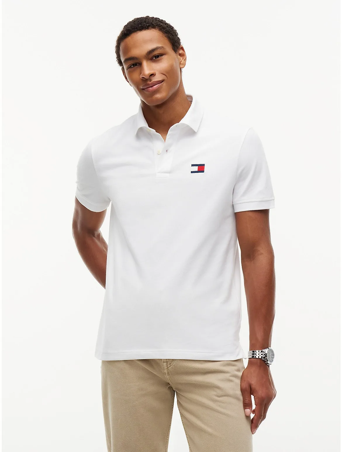 Regular Fit Flag Logo Polo