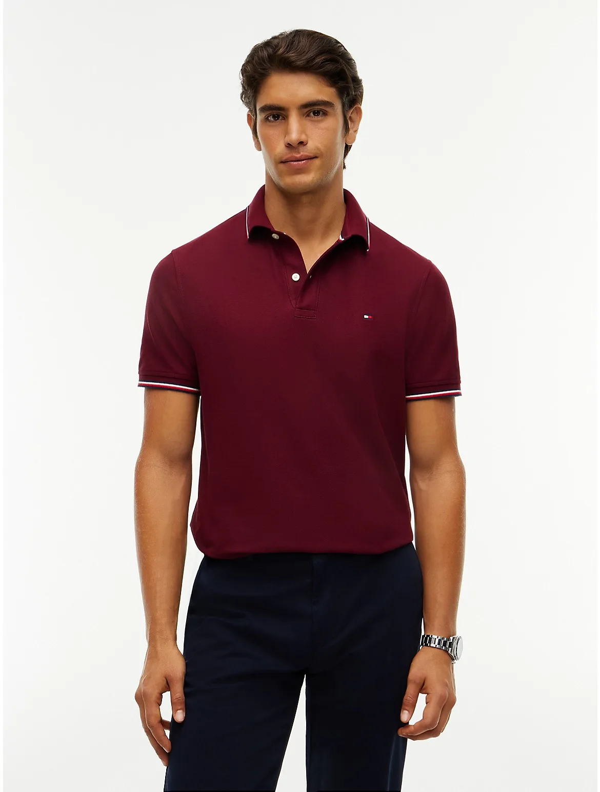 Regular Fit Tommy Wicking Polo by Tommy Hilfiger