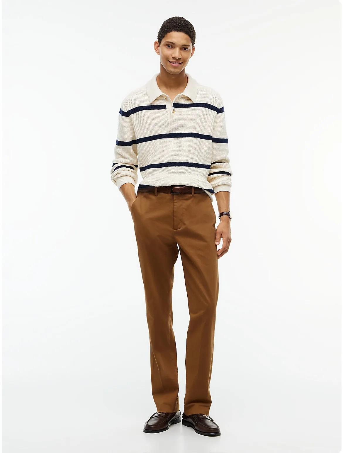 Regular Fit Stretch Sateen Chino by Tommy Hilfiger