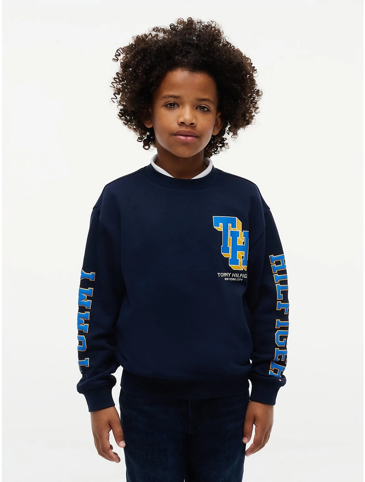 Block Monogram Logo Sweatshirt by Tommy Hilfiger