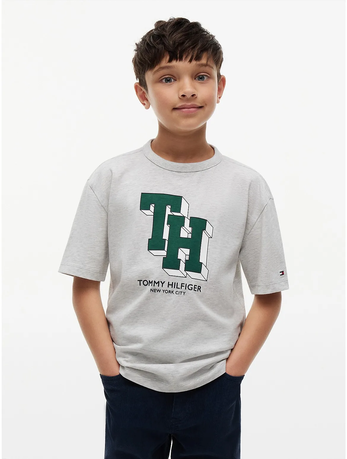 Block Monogram Logo T-Shirt by Tommy Hilfiger