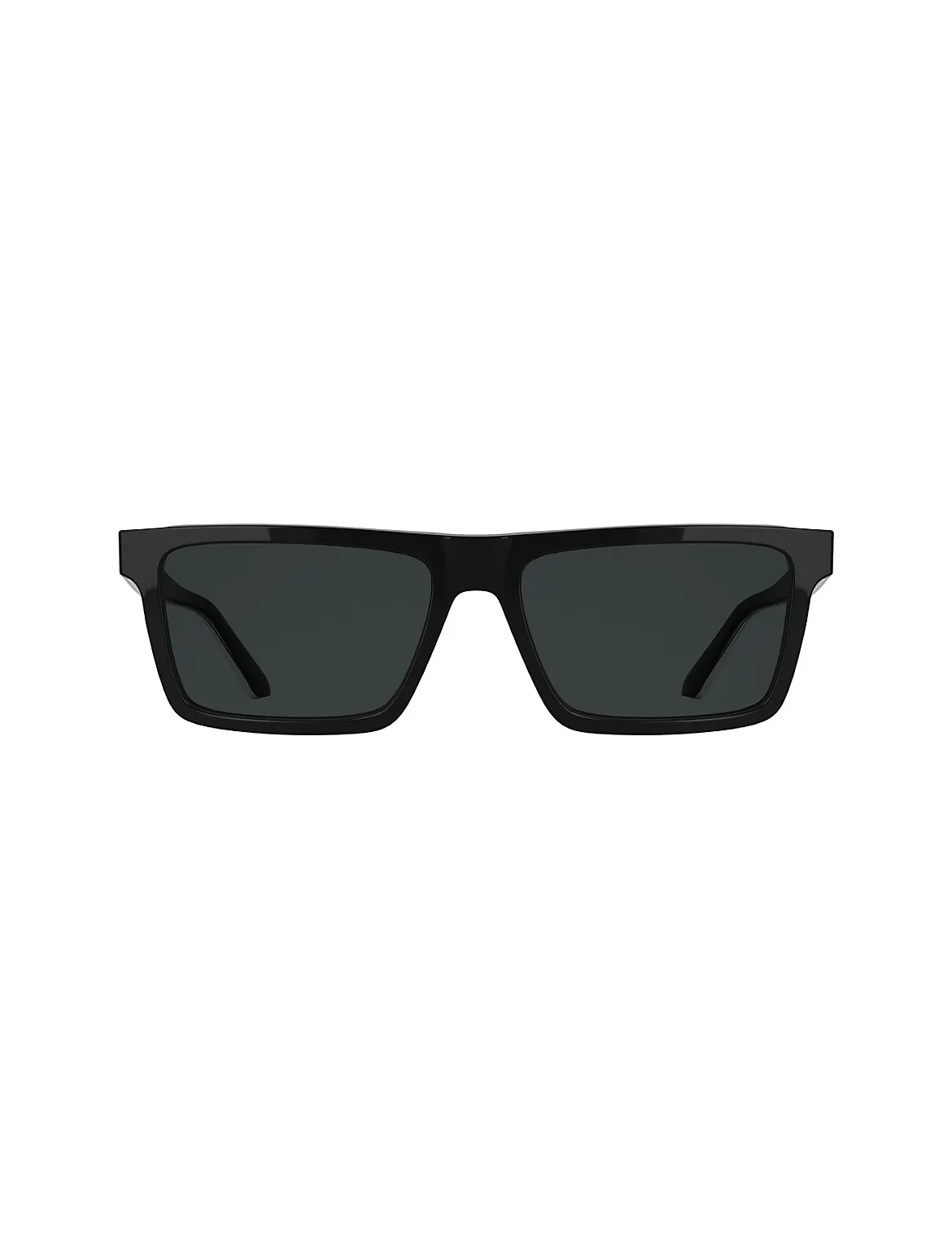 Acetate Slim Modified Rectangle Sunglasses by Calvin Klein
