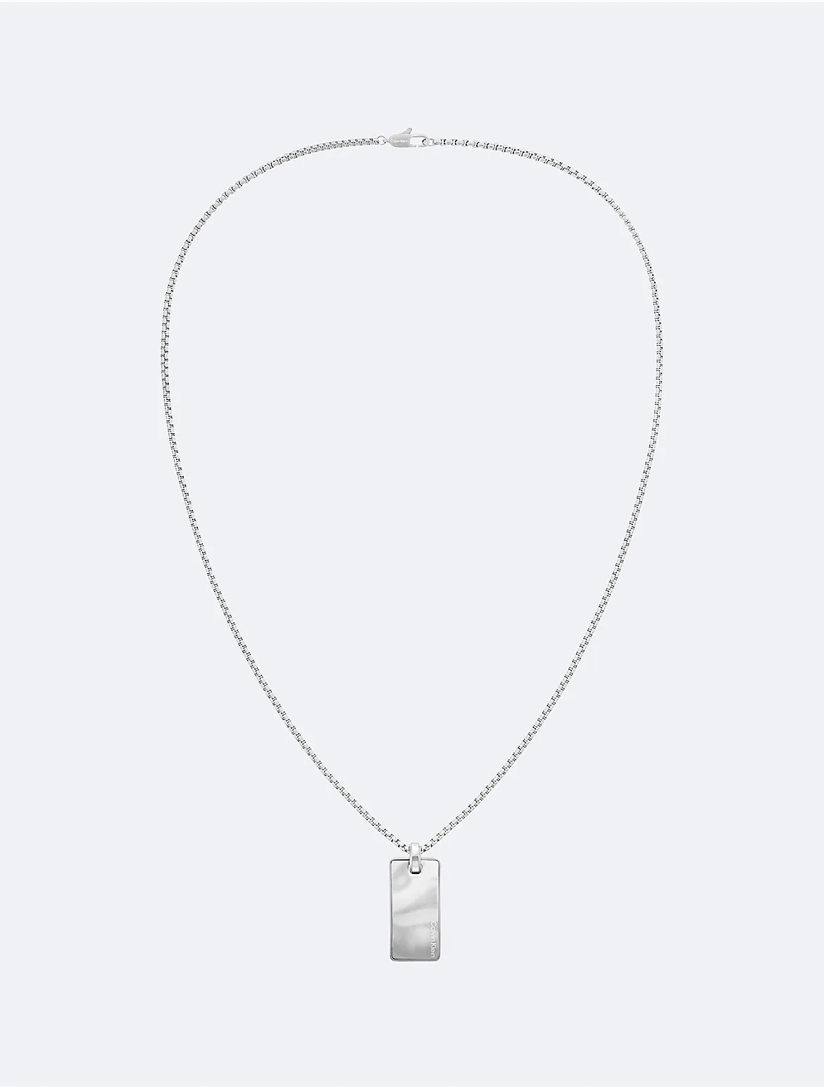 Organic Rectangle Shape Pendant Necklace by Calvin Klein