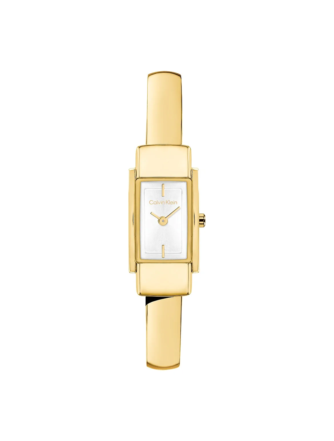 Geometric Case Rounded Bangle Watch by Calvin Klein