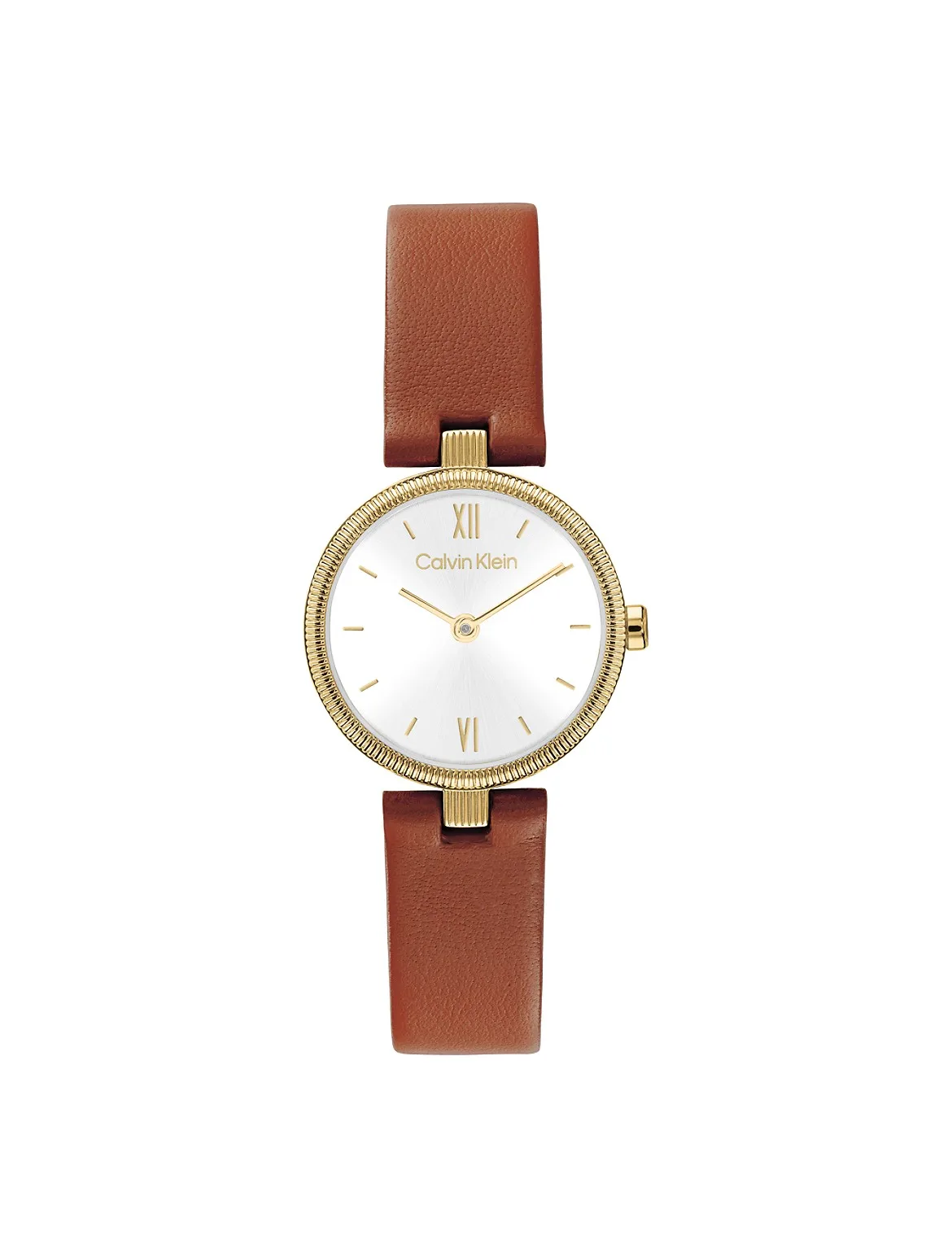 Textured Bezel Shimmer Dial Watch by Calvin Klein