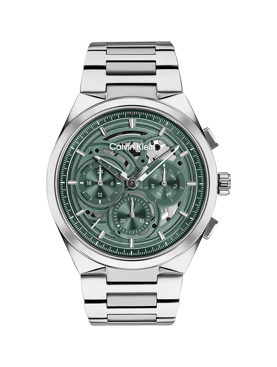 Skeleton Dial Chronograph Bracelet Watch