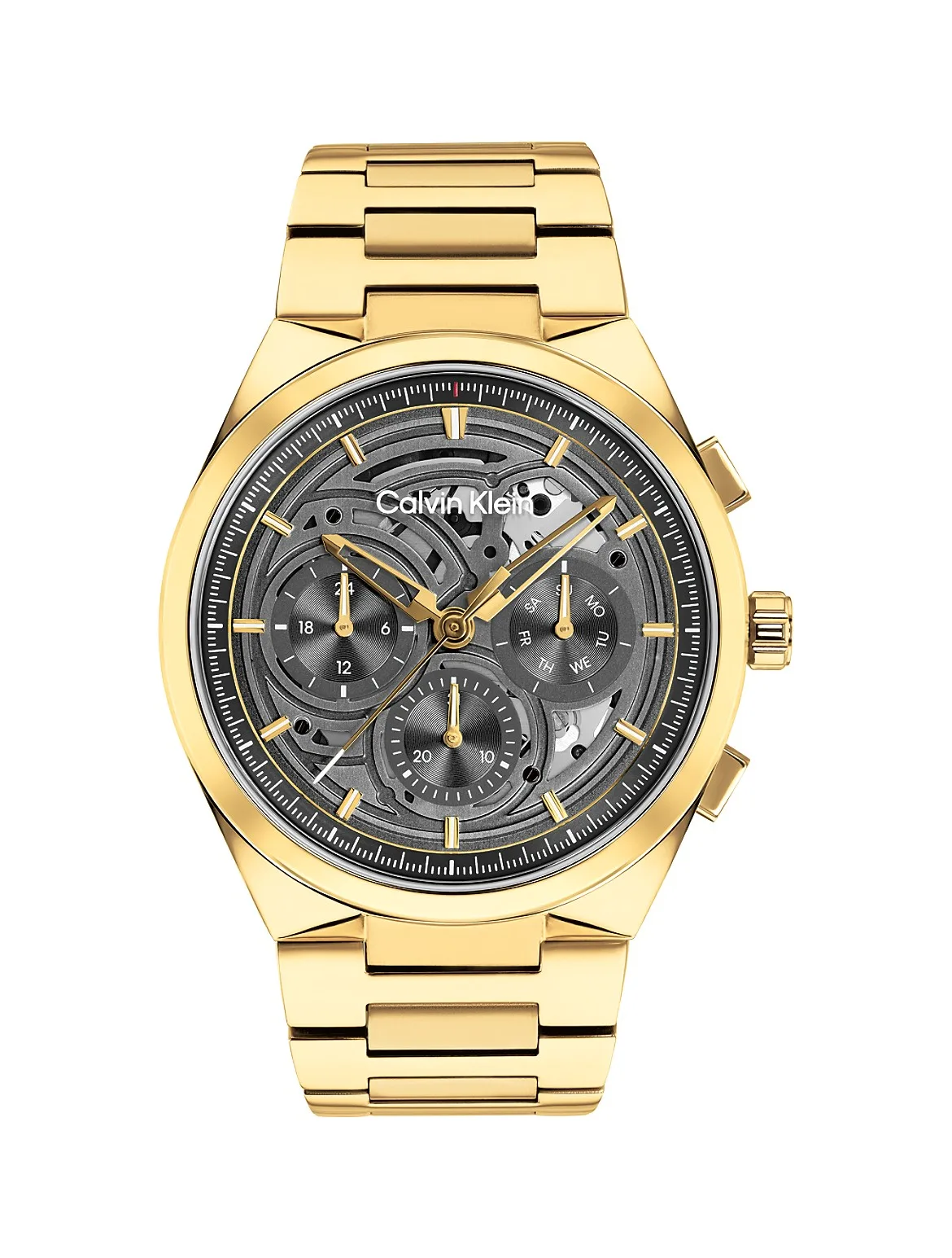 Skeleton Dial Chronograph Bracelet Watch